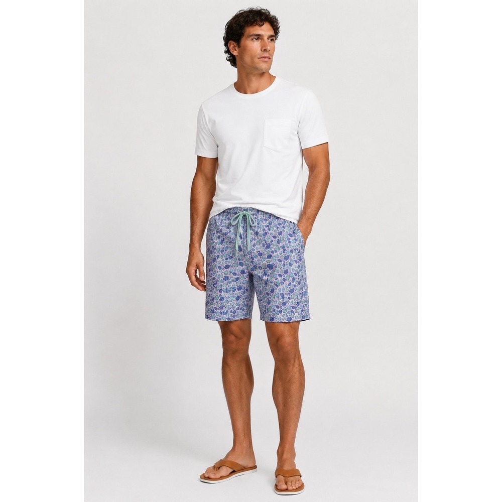 Peter Millar Seaside Collection Shelly Turtle Swim Trunks Men's L 7" Inseam NWOT